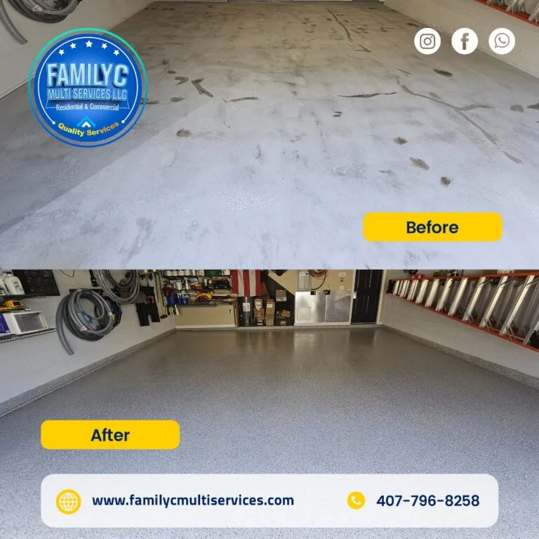 Epoxy flooring and concrete contractor services in Central Florida